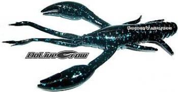 4" O.S.P DoLive Craw - Black Blue Flake | W-006